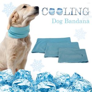 Dog Apparel Summer Pet Cooling Bandana Collar Sunstroke Prevention Puppy Scarf Ice Collars For Small Medium Large Dogs Pitbull