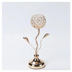 Candle Holders Arrival Sample High Quality Metal Holder Modern Flower Design Stick For Home Wedding Table Deco