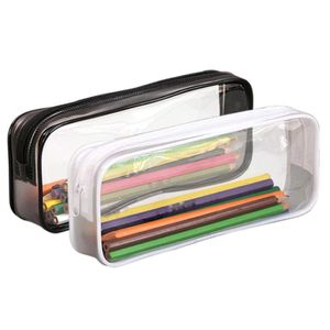 Transparent PVC Pencil Bag Waterproof Pen Case Pouch School Student levererar 1223439