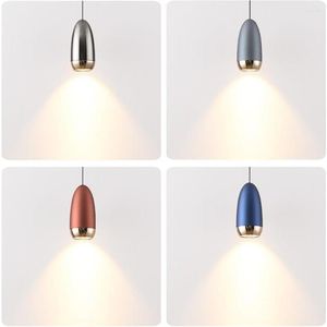 Pendant Lamps Retractable Aluminum LED Ceiling Nordic Restaurant Hanging Bedroom Decorative Light
