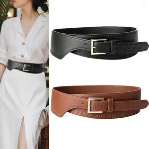 Belts Fashion Skirt Dress Coat Casual Classic Pin Buckle Cummerbunds Luxury Wide Elastic Corset Band Leather Waistband