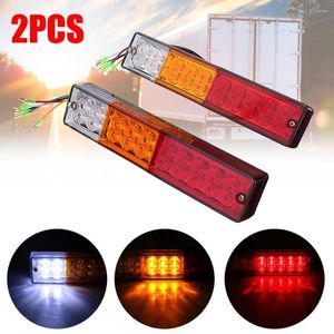 All Terrain Wheels 2PCS 12/24V 24 LED Car Rear Trailer Tail Light Brake Stop Turn Signal Lamp Waterproof For CSV