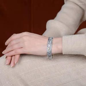 Bangle NY Guochao Lucky Pixiu Copper Coin Bracelet Men's Solid Retro Personality Auspicious Cloud Opening Domineering