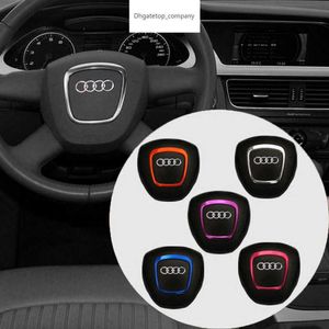 Anello del volante dell'automobile Telaio adesivo Copertura in metallo Decorazioni per interni Accessori auto per Audi A3 8P S3 A4 B6 B7 B8 A5 A6 C6 Q5 Q7