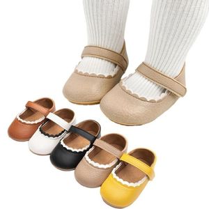 F￶rsta Walkers Infant Mary Jane Flats Girls Princess Slip On Spring Autumn Sneakers Kids Soft Sole Anti-slip Ruffles toffel Baby Crib Shoes