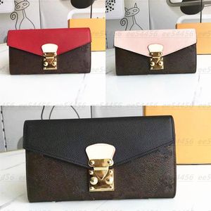 Suporte de bolsa de couro genu￭no de alta qualidade Luxurys Designers Handbag Handbag Holder Momen's Coin Cartter Setents Black Lam296e