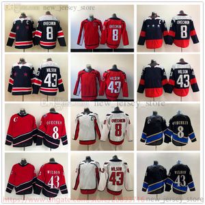 Movie College Ice Hockey Veste Jerseys Costuradas 8AlexOvechkin 19NicklasBackstrom 43TomWilson men Reverse Retro Blank Jersey