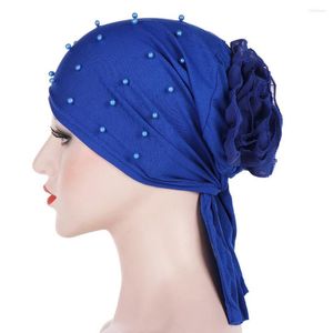 Ethnic Clothing Muslim Underscarf Women Beaded Veil Modal Hijab Scarf Turbans Head For Women's Hijabs Caps Hat Islamic