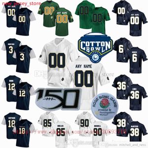 Custom NCAA College Football Jersey 13 Garret Rangel 4 Deondre Jackson 83 Cale Cabbiness 47 Luke McENDOO 73 Jason Brooks Jr. Koszulki zszyte Men Młodzież dla dzieci