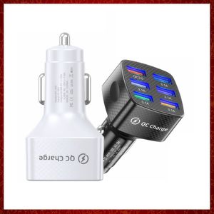 CC469 6 portas carregador de carro USB Fast Charge Telefone 15A Mini Charagem rápida para iPhone 13 12 Pro Max Xiaomi Samsung Huawei Adaptador de energia