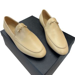 Scarpe da donna in abbigliamento con mocassini retrò a catena vetrini di design a vite a flip di mulo con tacchi bassi slip-on scarpe causali luxurys classici stivaletti neri vera pelle vera pelle