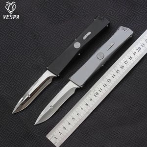 VESPA Blade M390 Mirror and sanding Handle TC21 titanium alloy quality Knife Outdoor camping survival knives EDC tools