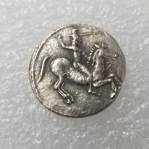 Starożytne monety greckie kopiuj srebrne metalowe rzemiosło specjalne prezenty type3408