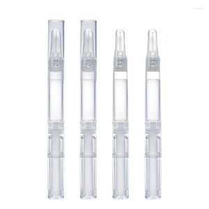 Storage Bottles Empty Clear 3ml Liquid Foundation Rotating Tubes Concealer BB Cream Anti Fungal Treatment Nail Pen With Silicone Tip