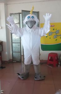 Талисман Seagull Новые снежные гуси Egret Bird Tanscot Costume Costum