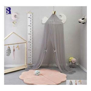 Mosquito Net 10 Layers Tle Crib Canopy Bed Tent Baby Nets Round Dome 240Cm Height Drop Delivery Home Garden Textiles Bedding Supplies Otaao