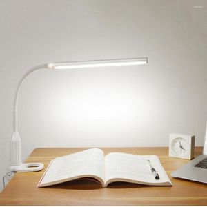 Bordslampor LED -ögonskyddsskrivbordsljus USB STEPLESS DIMMING TACT SWITCH TYPLES för student sovrum dekorera studiebelysning