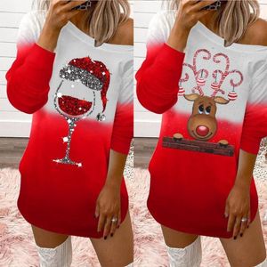 Casual Dresses Stylish Autumn Dress Soft Wine Glass Christmas Cute Women For Work Spring