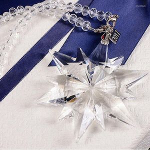 CHANDELIER CRISTAL TOP DE QUALIDADE 3COLORS K9 Snowflake Drops Ornamentos de Natal para Suncatcher de janela ou decoração de carro