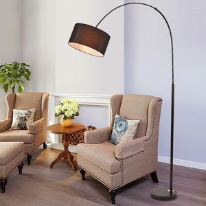 Standing Floor Lamps For Living Room Royal God Fabric Lamp Stand Contempary LED Light Metal Flower Drop