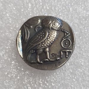 Forntida grekiska mynt Kopiera silverpl￤terade metallhantverk Specialg￥vor Type3403