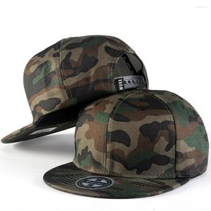 Ballkappen Camouflage Sommer Baseballmütze Blank Hip Hop Flat Camo ohne Stickerei Herren und Hut für Männer Frauen