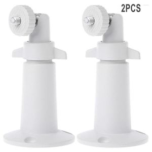 Bath Accessory Set 2pcs Metal Wall Mounts White/black Ring Stick Up Camera Bracket With 3 Screws For Outdoor Tree Ceiling Home Decorations