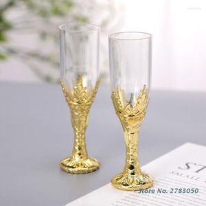 Golety Gift, 12pcs Favor de caixas de vinhos de plástico Sacos de tratamento de doces para bebês suprimentos de casamento de chuveiro reutilizável durável