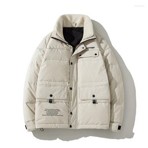 Herren-Herbstjacke, schlicht, lässig, modisch, Lammfellkragen, einfarbig, Jugendtrend, schlank, hochwertig, Hansome All-Match-Outwear