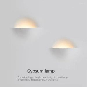 V￤gglampor Gips Lamp Creative Home Art Sconce Light for Living Room Corridor Cafe Bar Store G9 LED Decor Lighting Industrial Fixture