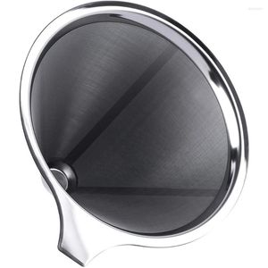 Coffee Filters Stainless Steel Filter Silver Double-layer Mesh Design Traveling Camping Supplies Kitchen Dining Bar Accessories