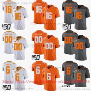 Özel NCAA Futbol Koleji Tennessee Gönüllüleri 6 Alvin Kamara Jersey Gençlik 16 Peyton Manning 92 Reggie Beyaz Formalar Dikişli Erkekler Kadın Erkek Çocuklar 150. Yama Kase