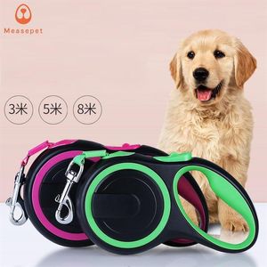 3m 5m 8m Retractable Dog Leashes lead Pets Cats Puppy Leash Automatic Collars Walking for Small and Medium254g