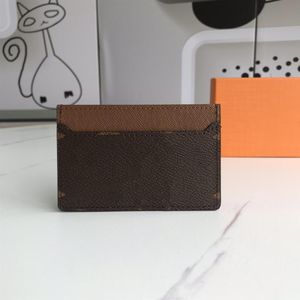 Whole Men and Women Fashion Wallets Classic Brown Flower Checkered Black Plaid Casual Credit Card ID Holder Leather Ultra Slim236e