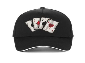 Ny designtecknad filmspelkort100Cotton Dad Cap Old Playing Card Baseball Caps mode unisex justerbar snapback hatt gorras42797234341