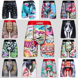 Quick Dry Mens Shorts Pants With Bags Designer Letter Men Boxers Briefs Cotton Breathable Underwear Branded Male 909