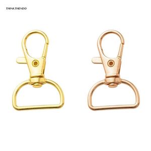 10pcs Bag Accessories Handbags Clasps Handle Alloy Metal Lobster Clasp Swivel Clips Snap Hooks Key Rings269e