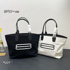 Designer bags Jumbo Small Tote Bag in black and white cotton canvas Shoulder Bag Fashion Shopping Ladies Handbag Large Capacity New 2022