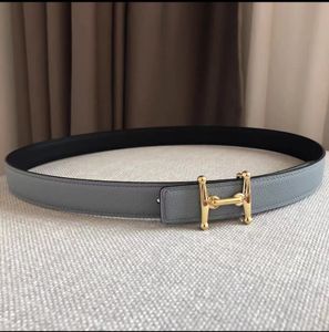 belts for woman designer classic casual fashion belts women's lychee pattern H belt buckle waistbands double-sided leather 2.4cm Brand luxury belt herming