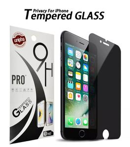 HD Anti-Peeping Privacy Screen Protector Film para iPhone 14 Plus Pro max xr xs 11 12 13 mini copo temperado com temperos anti-arranhões 7 8 mais caixa com pacote de varejo