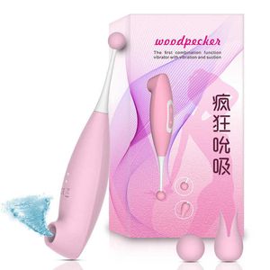 Sex Toy Massager Woodpecker Vibrating Stick Female Masturbator Sucks Second Tide Massage Woodpecker Jumps Eggs