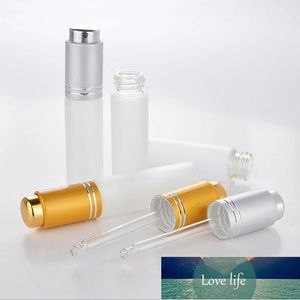 Fabbrica di fiala di profumo cosmetica vuota per bottiglia di profumo riutilizzabile in vetro smerigliato mini portatile da 20 ml con contagocce