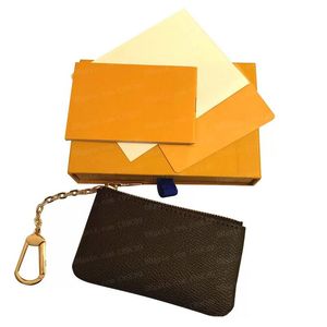 Schlüsselbeuteldesigner Mini Brieftet Mode Womens Herren Schlüsselbund Ringkreditkartenhalter Coin Geldbörse Luxus Original Box Wallets Tasche Crossbody Bag C89C89