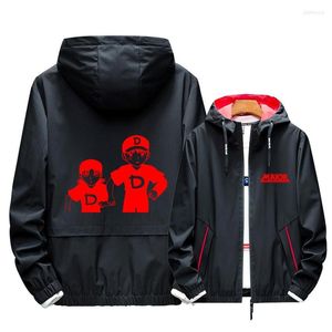 Erkek Hoodies Yaz Takımları Moda Ceket Soba Ligi Cosplay Rolü Shimizu Kaoru Binbaşı Hoodie Aydınlık Baskı Fermuar Holran Gevşek Ceket