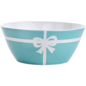 Ciotole Stoviglie in ceramica blu Disco da 5,5 pollici Colazione Fiocco Osso Porcellana Ciotola da dessert Cereali Insalata Stoviglie Matrimonio di buona qualità Drop D Dhhsw