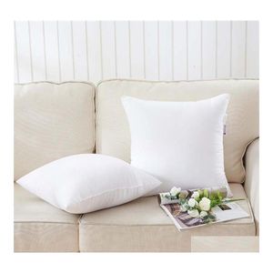 Cushion/Decorative Pillow Sublimation Pillowcase Heat Transfer Printing Ers Blank Cushion 40X40Cm Without Insert Polyester Drop Deli Otukc