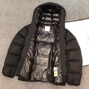 メンズ Montcla フグジャケットダウンコートデザイナーレディースフード上着パーカーネックライン刺繍文字ウェビングラペル冬ジャケット