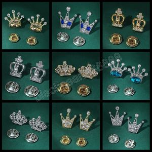 Metal Crystal Crown Brooch Pins Lapel Pins Karitowa Koszulka Bról dla kobiet