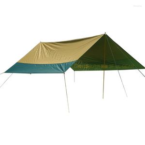 Zelte und Schutzh￼tten Hochwertige 3F UL -Ausr￼stung 5 4,4 m Rechteck 210T PU Silber beschichtetes gro￟es Au￟enplaner -Schutz Strand Markennisation