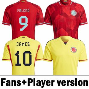 S-3xl 2022 Koszulki z piłki nożnej Colombia 22 23 Falcao James Cuadrado Football Shirts Fan Wersja Wersja Yellow Home Red Away De Futbol Maillot Men Kits Kits Mundurs